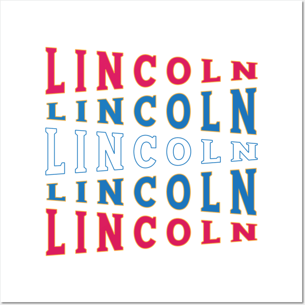 TEXT ART USA LINCOLN Wall Art by LAVA-ROMA-NOVA